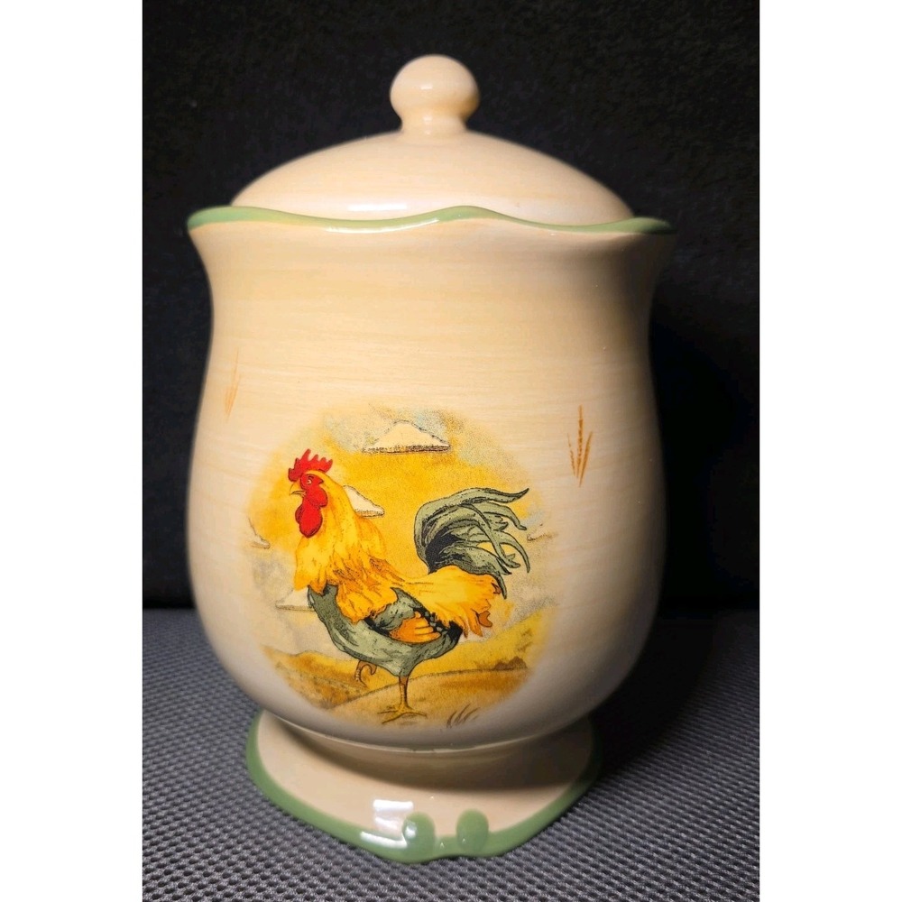 Gibson Designs Royal Rooster Collection 9 Inch Canister